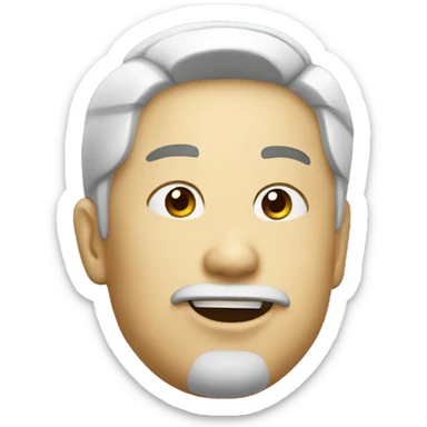 Slanted chinese sticker