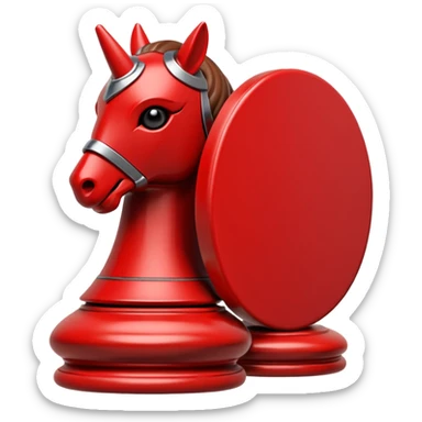 Xiangqi chess piece, knight piece sticker