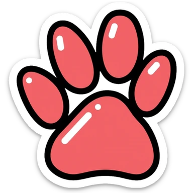 paw print sticker