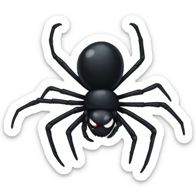black widow spider sticker