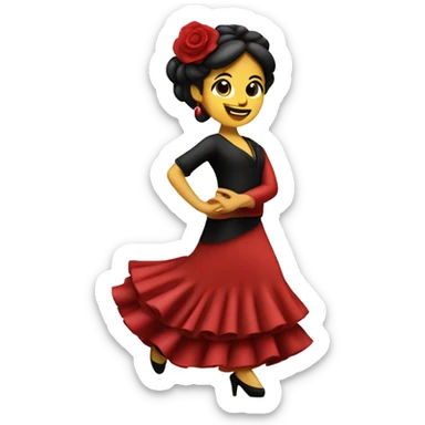 Bailaora flamenco sticker