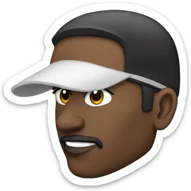 Black Head Coach sticker
