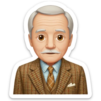 Old british vibe suit  sticker