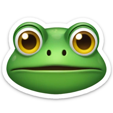 Frog on a trip to Ohio sticker