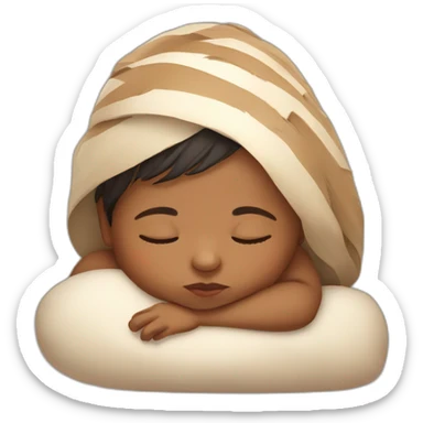 one sleeping indian baby  sticker