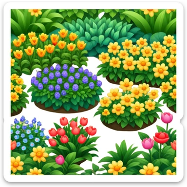 resplendent shining garden sticker