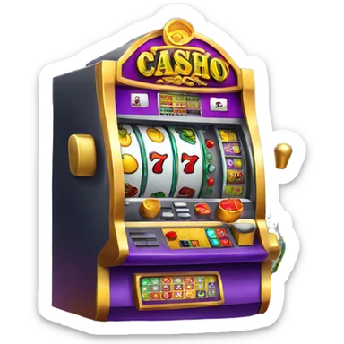 Slotmachine casino game sticker