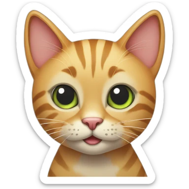 Birthday cat sticker