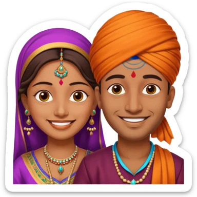 Marriage Indian  sticker