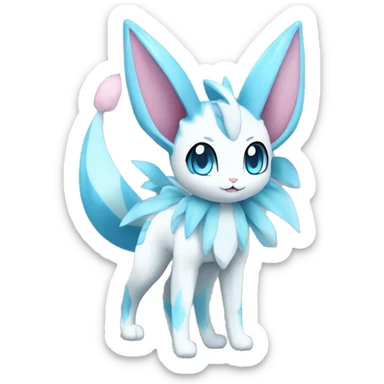 Sylveon-Glaceon-Vaporeon full body sticker