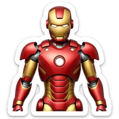 ıron man robot lookalike sticker