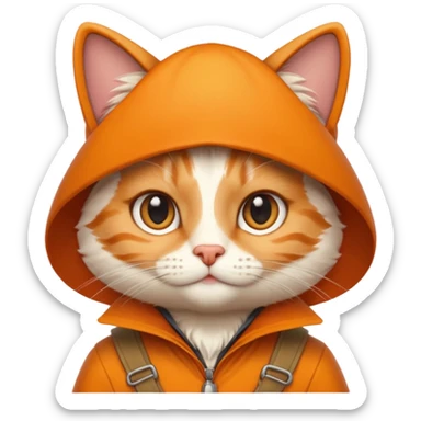 explorer cat sticker