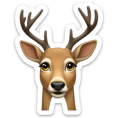 deer pleading eyes sticker