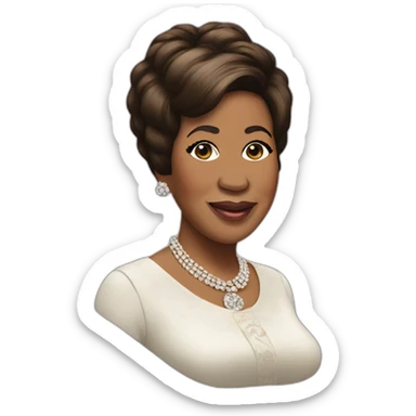 Aretha Franklin sticker