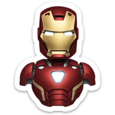 Iron man in avengers sticker