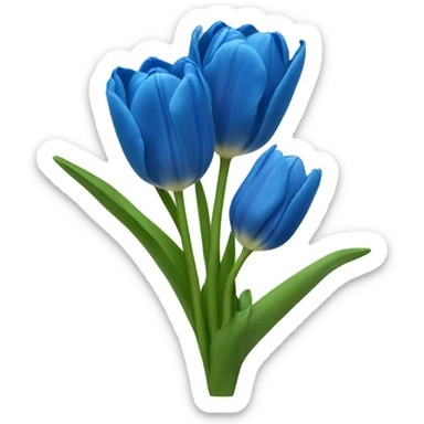 Tulipanes azules
 sticker