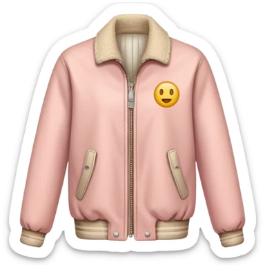Light pink and beige wither jacket (just de jacket) sticker