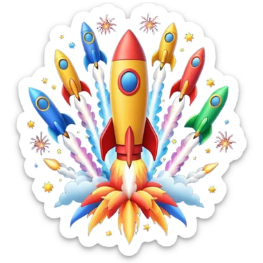 firework rocket sticker