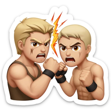 Parents fighting  sticker