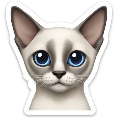 blue point siamese cat sticker