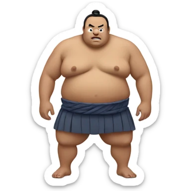 Sumo guy in a tootoo sticker