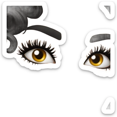 Fake lashes  sticker