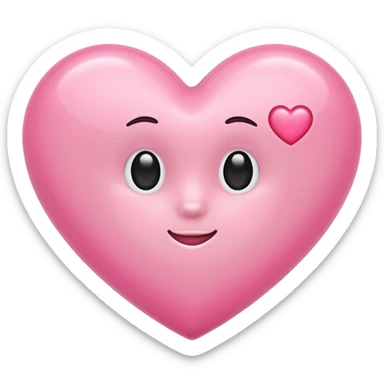 Make a pink heart with a cute R in the middle sticker