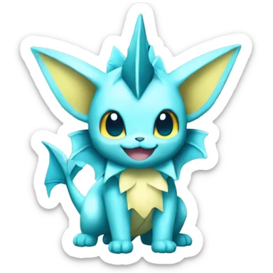 Vaporeon full body sticker