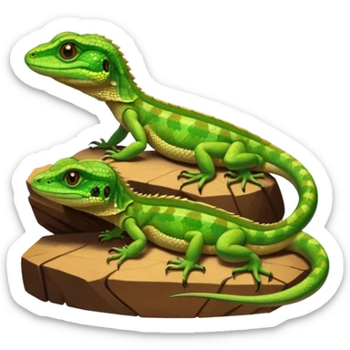 spectacled lizards sticker