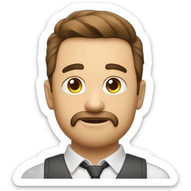 šťastný chlapec s čtyřlístkem v ruce sticker