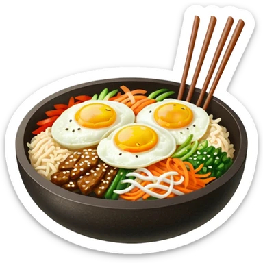 Create an emoji for Korean ishiyaki bibinba   sticker