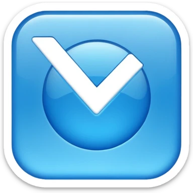 Instagram mavi tiki sticker