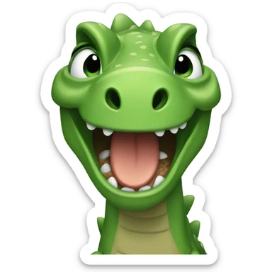 Crying dinosaur  sticker