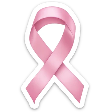 pastel pink ribbon sticker