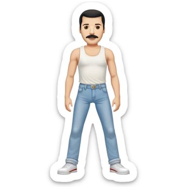 freddie mercury full body sticker