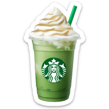 Starbucks iced matcha latte sticker