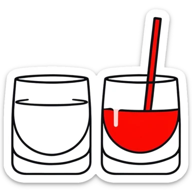 Clinking glasses with the fat of passion sticker