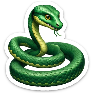 Slytherin snake sticker