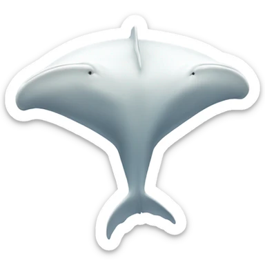 white whale , underside sticker