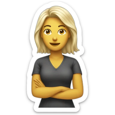 Mulher malhando na academia sticker