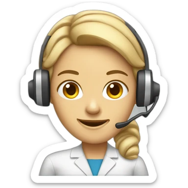 telemarketing attendant sticker