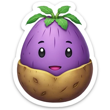 taro potato sticker