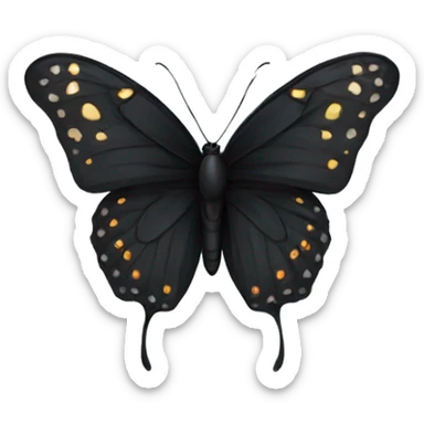 Black butterfly  sticker