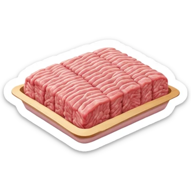 a pack of minced pork  sticker