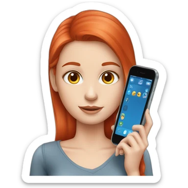 white-girl-red-hair-blue-eyes-showing-cellphone sticker