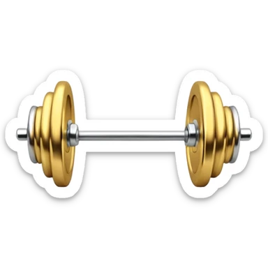 Barbell piercing earring  sticker