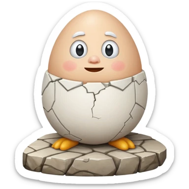 humpty dumpty Nursery Rhyme Character sticker
