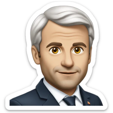Emanuel macron en sl sticker