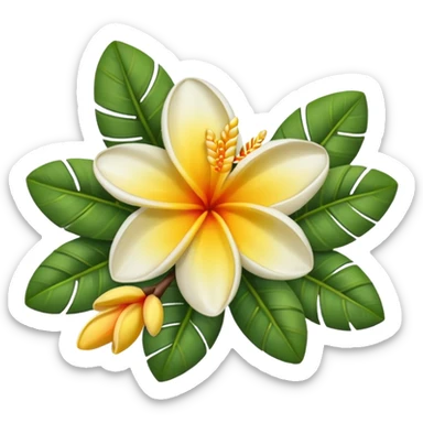 Frangipani sticker