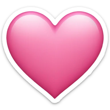 Pink heart sticker